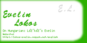 evelin lokos business card